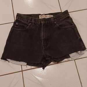 2/$70 Black Cut-Off Levi's Jean Shorts - Size 30